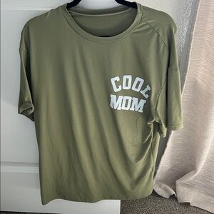 Cool Mom Graphic Tee - Olive Green